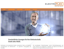 Tablet Screenshot of elektroplan-gmbh.de